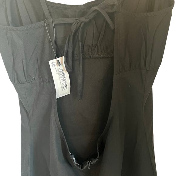 Nasty Gal dress women’s size 6 Black A Line Open Back Mini Slip - Picture 4 of 9